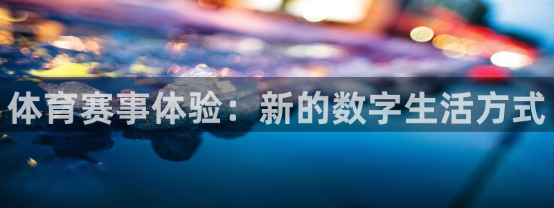 体育赛事体验：新的数字生活方式