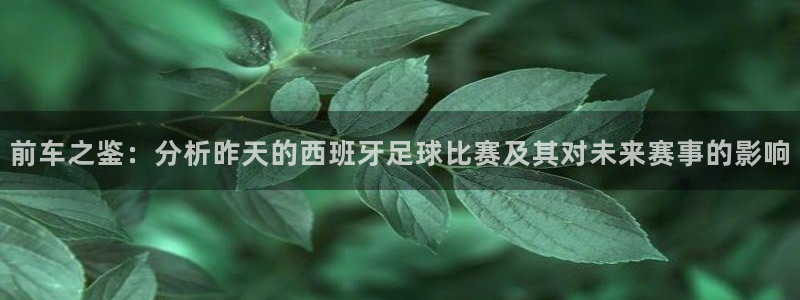九球体育雨燕：前车之鉴：分析昨天的西班牙足球比赛及其对未来赛事的影响
